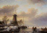 KS 073
<br/>
Winterlandschap
<br/>
<em>Spohler, Jan Jacob (1811-1866)</em>
